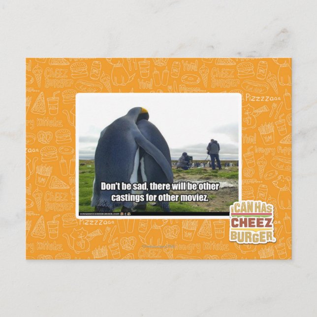 Cartão Postal Não seja triste (Frente)