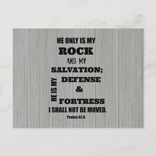 Cartão Postal Não serei Bíblia Móvel Verso (Frente)