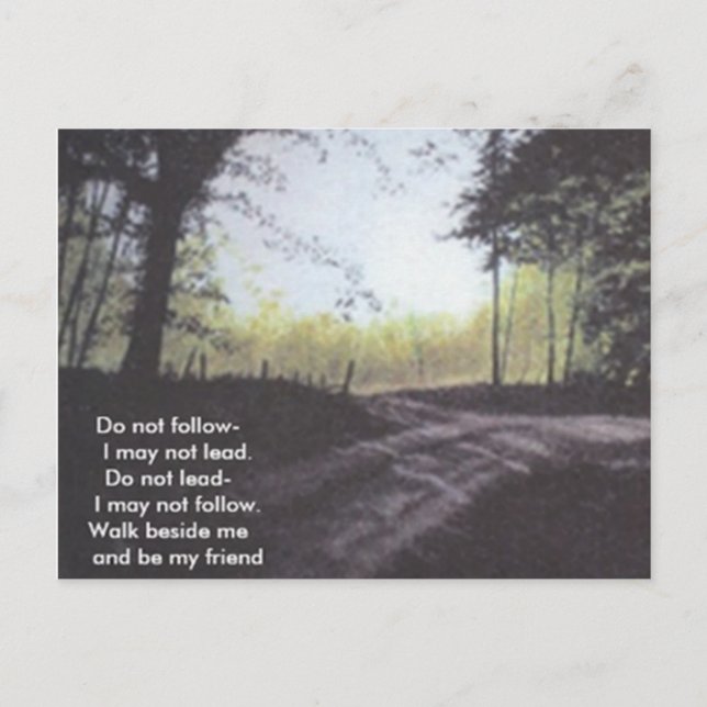 CARTÃO POSTAL NÃO SIGA SE EU NÃO LEVAR (Frente)