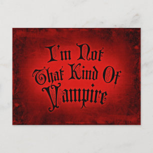 Cartão Postal Não sou esse tipo de vampiro