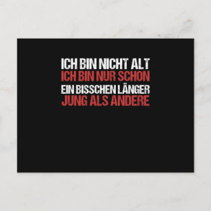 Cartão Postal Não Sou Velho, Apenas Estou Jovem Há Um Pouco Mais