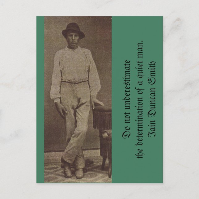 Cartão Postal Não Subestimar a Determinação (Frente)