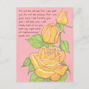 Cartão Postal Não tem medo~Rosas