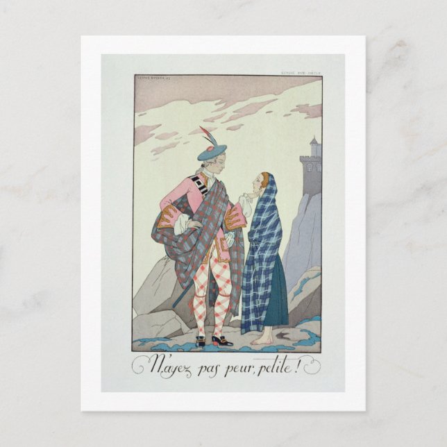 Cartão Postal Não tenha medo, pequenino! 1922 (impressão de poch (Frente)