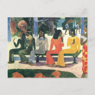 Cartão Postal Não vamos ao mercado hoje - Paul Gauguin