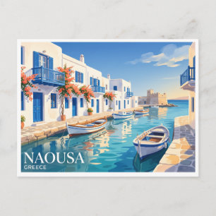 Cartão Postal Naousa, Paros, Grécia