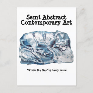 Cartão Postal Nap De Cão De Inverno #170101