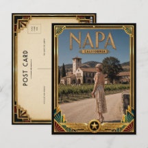 Napa Califórnia Arte Deco Vintage Era de Ouro