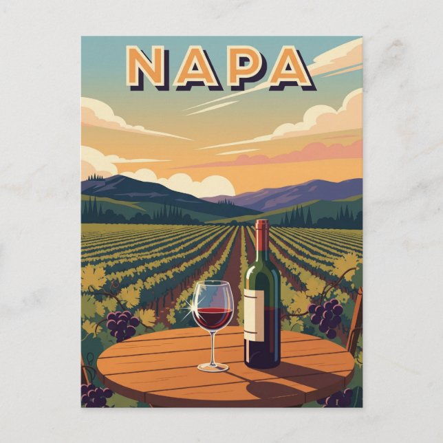 Cartão Postal Napa Valley California (Frente)