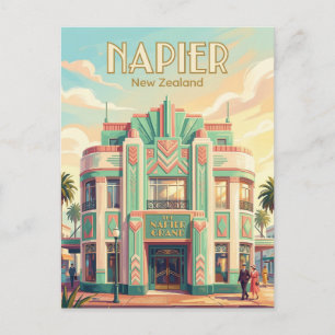 Cartão Postal Napier Art Déco Nova Zelândia