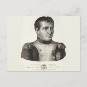 Cartão Postal Napoleão Bonaparte Antiquado Elegante