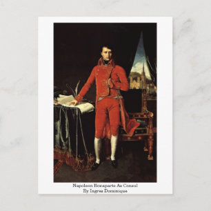 Cartão Postal Napoleão Bonaparte Como Consul Por Ingres Dominiqu