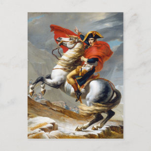 Cartão Postal Napoleão Bonaparte Pintura de Jacques-Louis David
