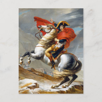 Cartão Postal Napoleão Bonaparte Pintura de Jacques-Louis David