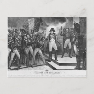 Cartão Postal Napoleão, chego às Tuilarias