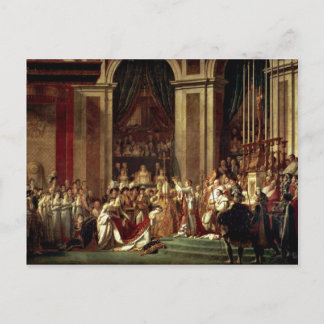 Cartão Postal Napoleão Coroa Impressão Josephine Por David Jacqu