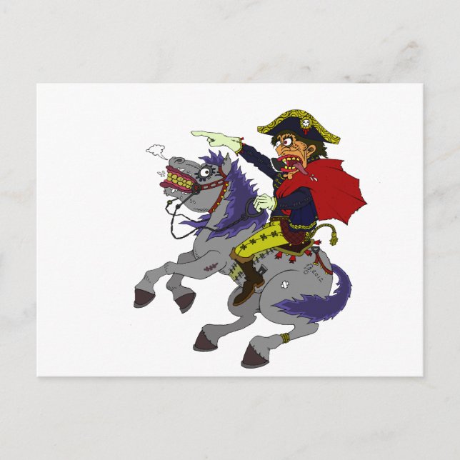 Cartão Postal Napoleão em rampage (Frente)