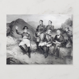 Cartão Postal Napoleão I Ditando Memórias a Emmanuel Las