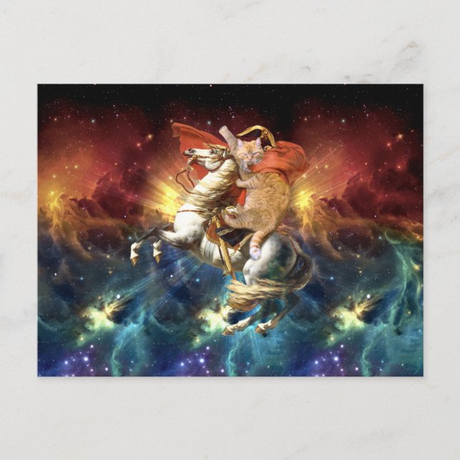 Cartão Postal Napoleão no Espaço (Frente)