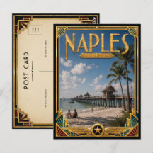Nápoles Flórida Arte Deco Vintage Era de Ouro