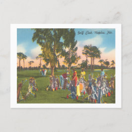 Cartão Postal Nápoles, Flórida Curso Vintage Golf 1940