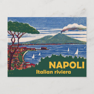 Cartão Postal Nápoles, Riviera Italiana