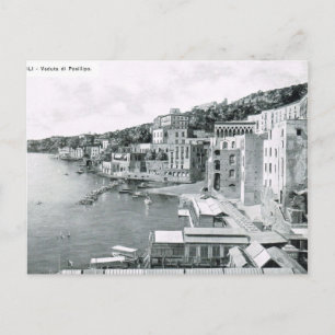 Cartão Postal Nápoles, Veduta di Posillipo 1908