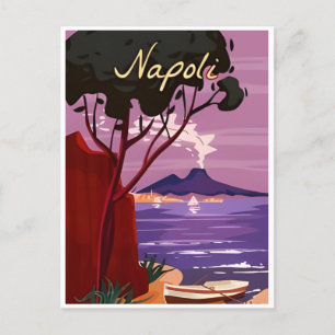 Cartão Postal Napoli, Itália, fraldas de Viagens vintage italian