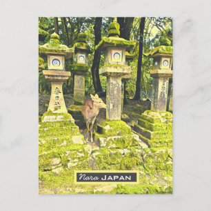 Cartão Postal Nara Japan veer park viagem impressão