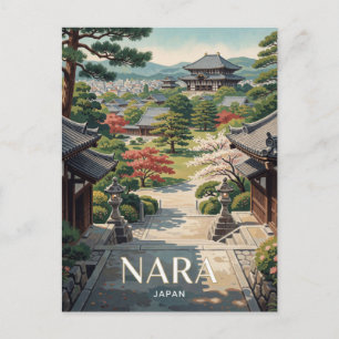 Cartão Postal Nara Japão Vermelhão Viagem