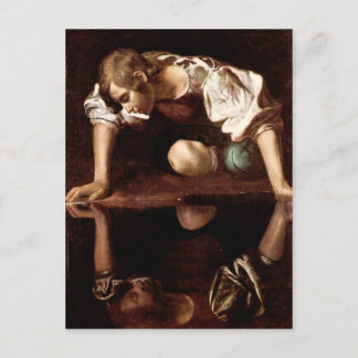 Cartão Postal Narciso, Caravaggio