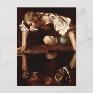 Cartão Postal Narciso por Caravaggio
