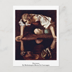 Cartão Postal Narciso Por Michelangelo Merisi Da Caravaggio