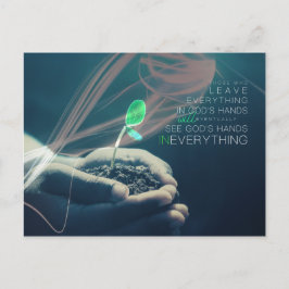 Cartão Postal Nas Mãos de Deus