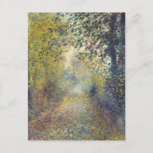 Cartão Postal Nas Matas por Pierre-Auguste Renoir
