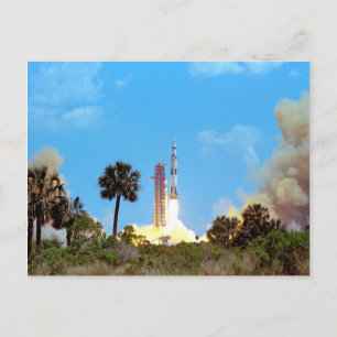 Cartão Postal NASA Apollo 16 Saturn V Rocket Launch