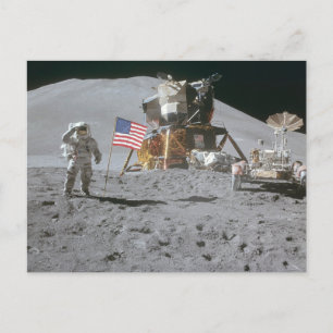 Cartão Postal Nasa Moon Landing Apollo 15 Módulo Lunar 1971