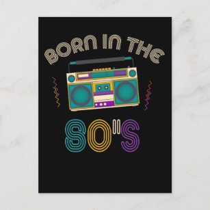Cartão Postal Nascer 80s Antiga Música Escolar dos anos 80 Festa