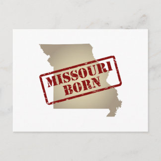 Cartão Postal Nascer do Missouri - Carimbo no Mapa