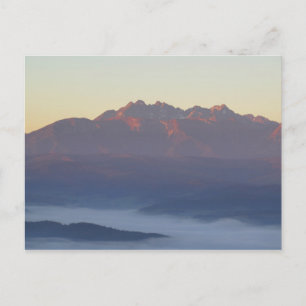 Cartão Postal Nascer do sol nos Tatras