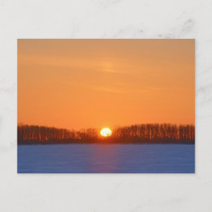 Cartão Postal Nascer do Sol Sobre a Pradaria   Manitoba, Canadá