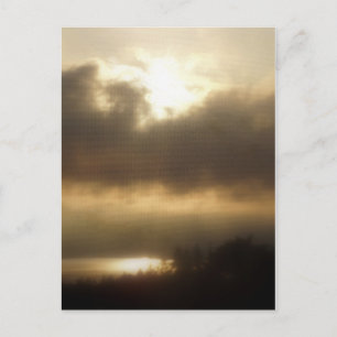 Cartão Postal nascer do sol sobre o rio Columbia #1