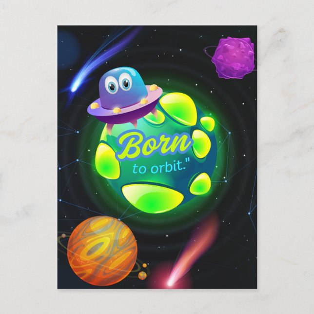 Cartão Postal Nascer para órbita (Frente)