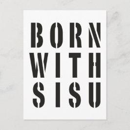 Cartão Postal Nascido Com Sisu