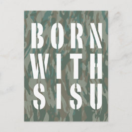 Cartão Postal Nascido com Sisu Escuro