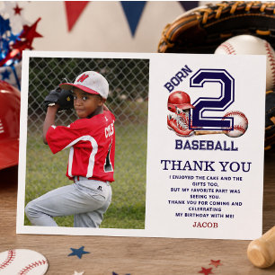 Cartão Postal Nascido para o Beisebol Tema Esportivo para o 2º