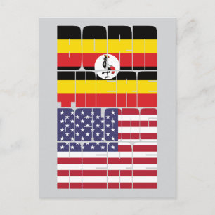 Cartão Postal Nascido Uganda Pertence Americano