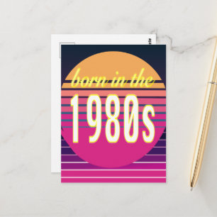 Cartão Postal Nascidos nos anos 80, Geração Y, Geração X, Ano de