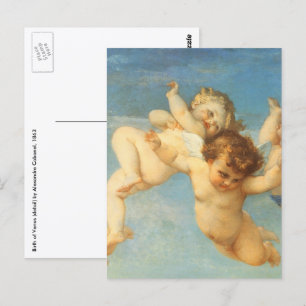 Cartão Postal Nascimento de Vênus, detalhes de Angels por Alexan
