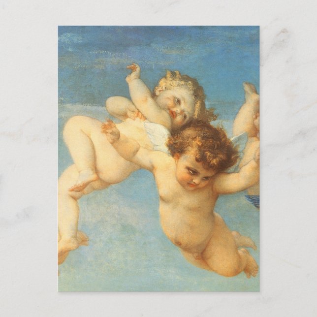 Cartão Postal Nascimento de Vênus, detalhes de Angels por Alexan (Frente)